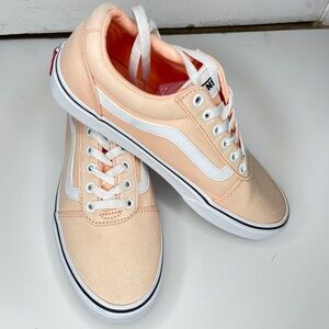 Vans Womens Ward Tropical Peach Skate Shoes Size 9.5 Pink Spring Summer Shoes